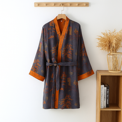 Sahari - Herren Kimono | Leicht, Atmungsaktiv, Baumwolle