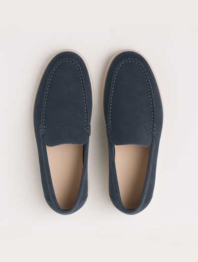 Sahari - Herren Loafers | Wildleder, Weiße Sohle, Modern