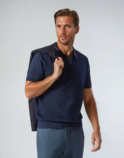 Sahari - Herren Poloshirt | Modern, Mit Reißverschluss, Komfortabel