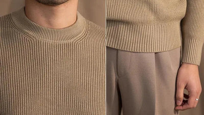 Sahari - Herren Pullover | Gerippt, O-Hals, Hochwertiges Material