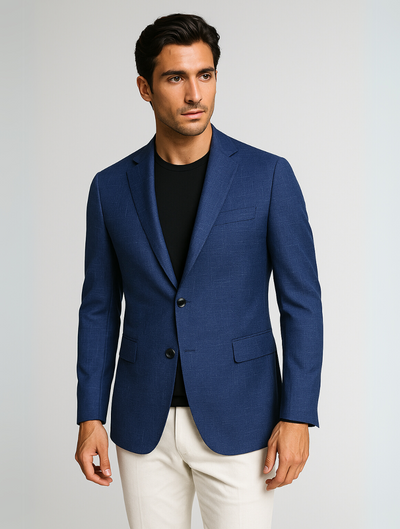 Sahari - Herren Sakko | Slim Fit, Leicht, Schwarz, Modern