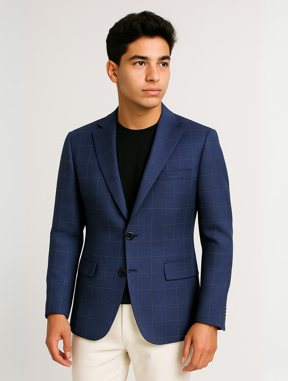 Sahari - Herren Sakko | Slim Fit, Leicht, Schwarz, Modern