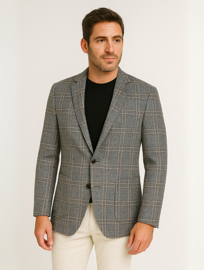 Sahari - Herren Sakko | Slim Fit, Leicht, Schwarz, Modern