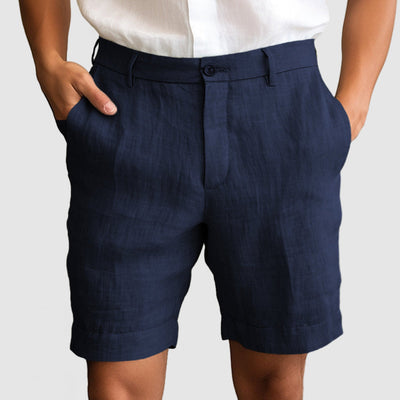 Sahari - Herren Shorts | Atmungsaktive Baumwoll-Leinen-Mischung, Lässiger Stil
