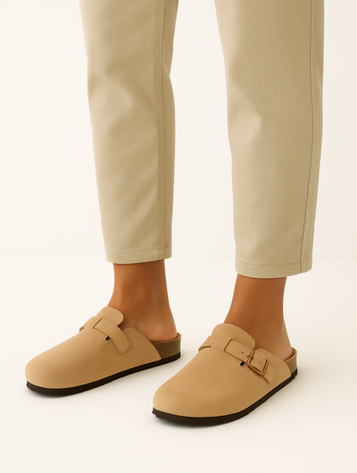 Sahari - Herren Slipper | Suède, Ergonomisches Fußbett, Bequem, Slip-On