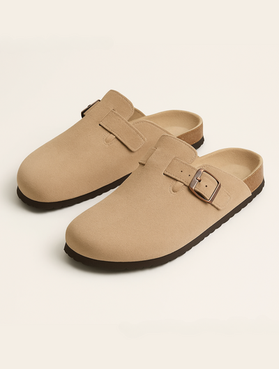 Sahari - Herren Slipper | Suède, Ergonomisches Fußbett, Bequem, Slip-On