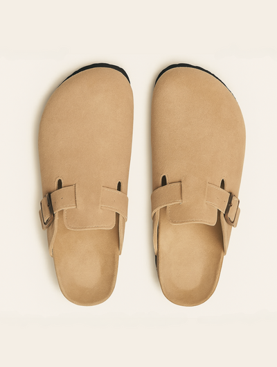 Sahari - Herren Slipper | Suède, Ergonomisches Fußbett, Bequem, Slip-On