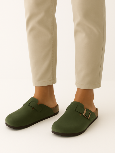 Sahari - Herren Slipper | Suède, Ergonomisches Fußbett, Bequem, Slip-On