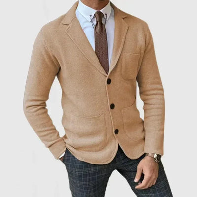 Sahari - Herren Strickblazer | Luxuriös, Atmungsaktiv, Eleganter Schnitt