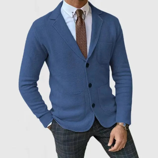 Sahari - Herren Strickblazer | Luxuriös, Atmungsaktiv, Eleganter Schnitt