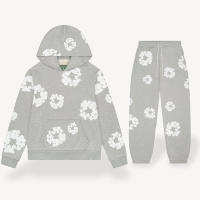 Sahari - Unisex Hoodie und Jogger Set | Hochwertige Baumwollmischung, Blumenmuster