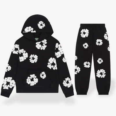 Sahari - Unisex Hoodie und Jogger Set | Hochwertige Baumwollmischung, Blumenmuster
