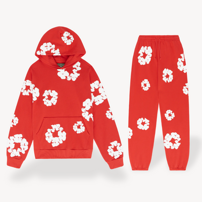 Sahari - Unisex Hoodie und Jogger Set | Hochwertige Baumwollmischung, Blumenmuster