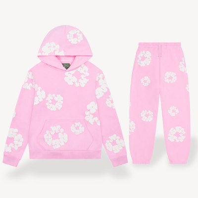 Sahari - Unisex Hoodie und Jogger Set | Hochwertige Baumwollmischung, Blumenmuster