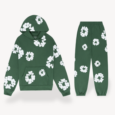 Sahari - Unisex Hoodie und Jogger Set | Hochwertige Baumwollmischung, Blumenmuster