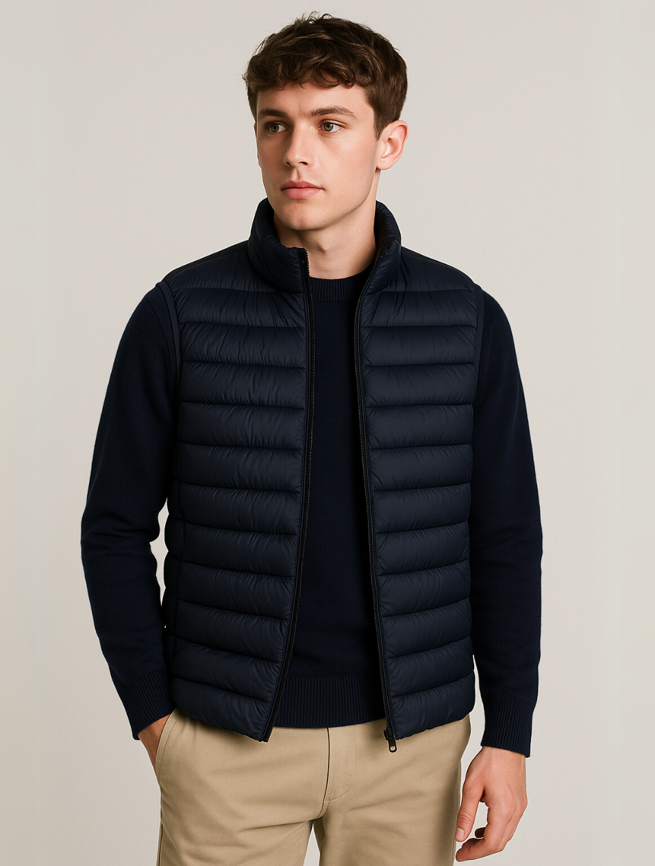 Sahari - Herren Bodywarmer | Leicht Gewatteert, Minimalistisch