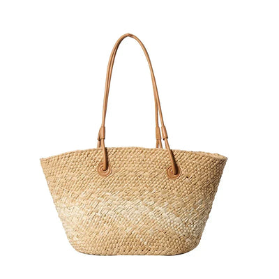 Französische Luxus Strandtasche Damen – Handgefertigte Raffia Sommertasche