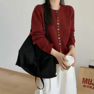 Celestine | Stylischer Knopf-Cardigan
