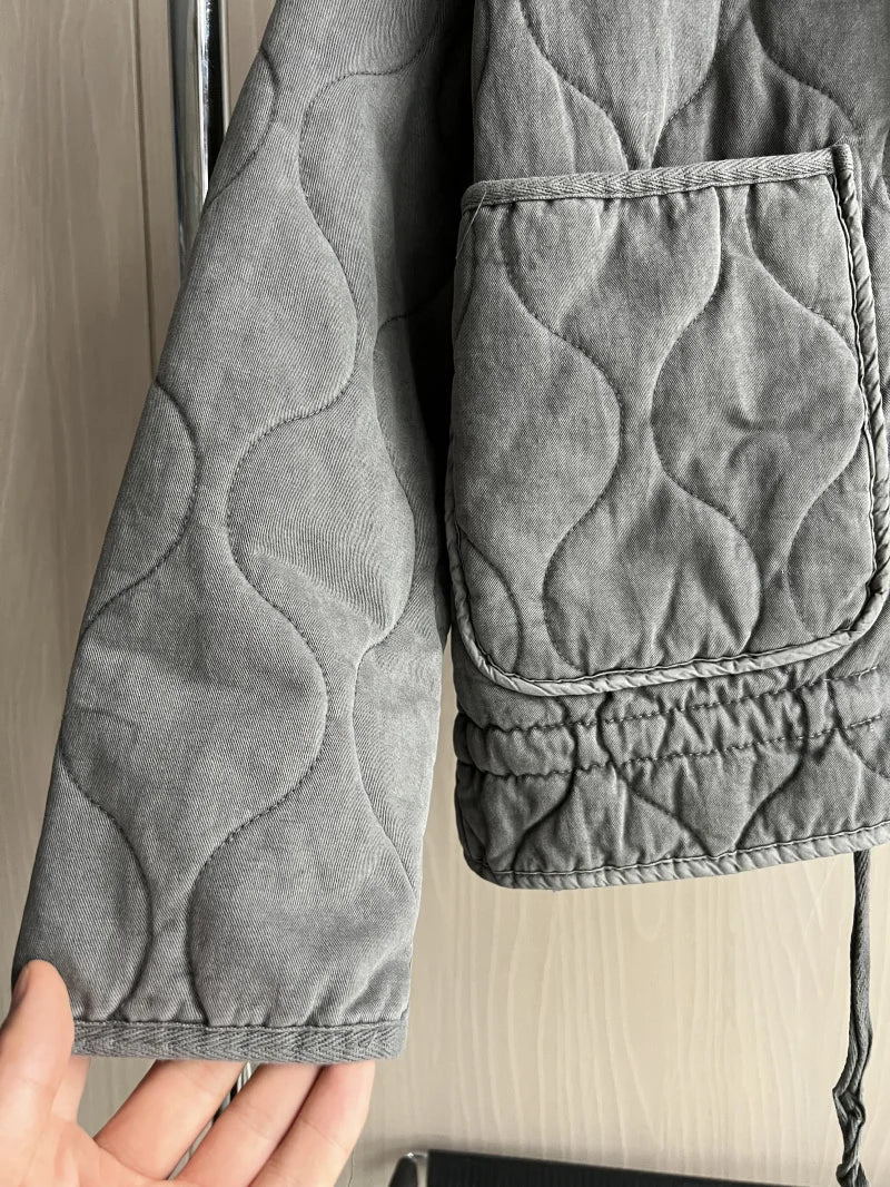 Kuschelige Winterjacke mit Taschendetails