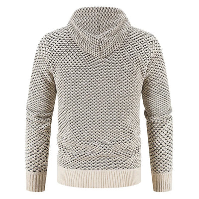 Wyatt | Herren Strickjacke mit Kapuze & Futter | Warme Winterjacke mit Reißverschluss