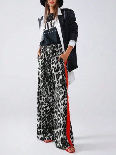 Romy™ | Leopard Hose mit Streifen