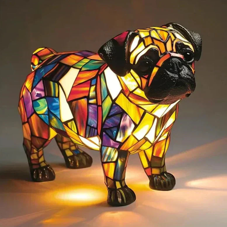 Glücklicher Ray Pug Lampe