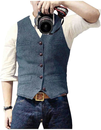 Herren Trachtenhemd | Slim Fit Herringbone Vest