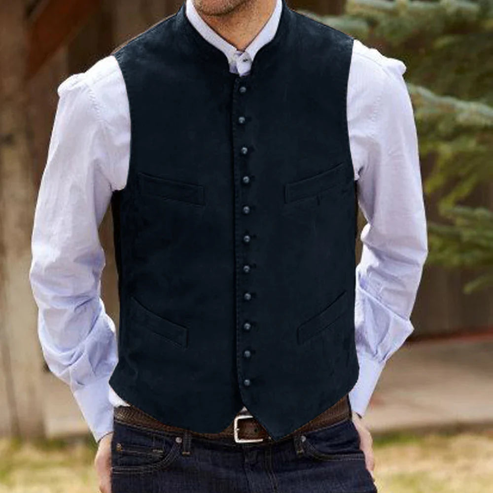 Herren Trachtenhemd | Einreiher Casual Vest