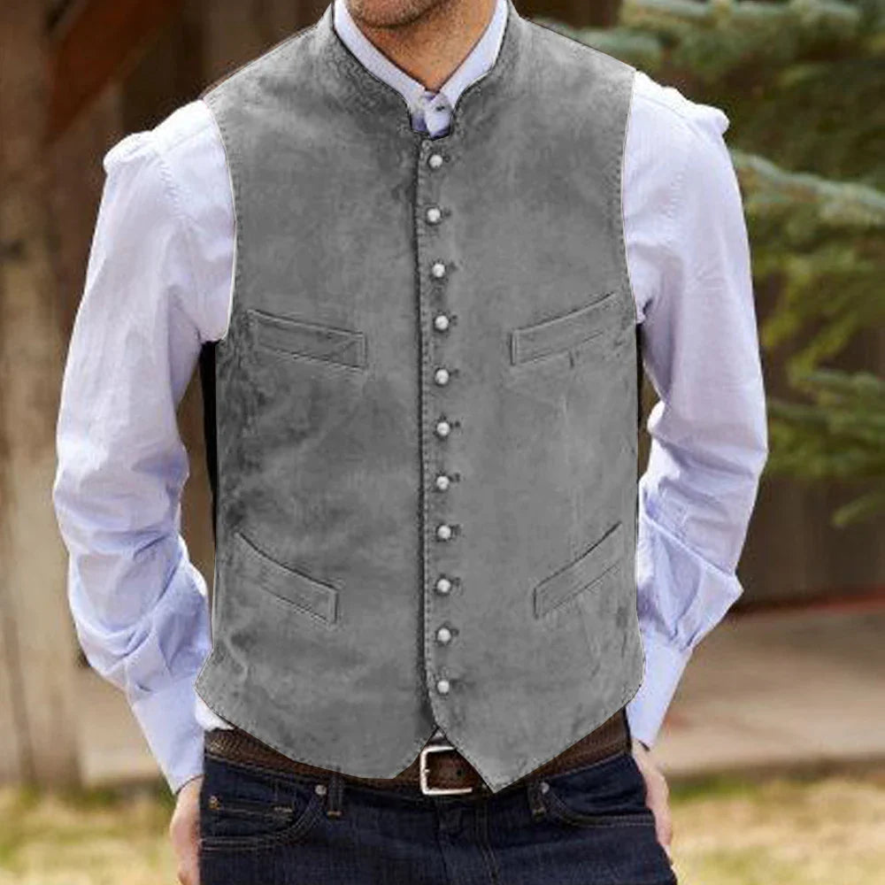 Herren Trachtenhemd | Einreiher Casual Vest