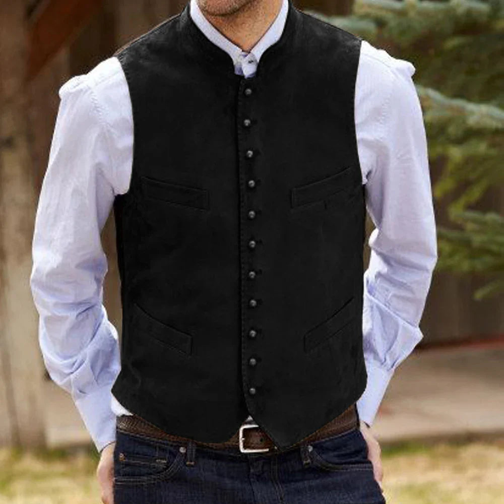 Herren Trachtenhemd | Einreiher Casual Vest