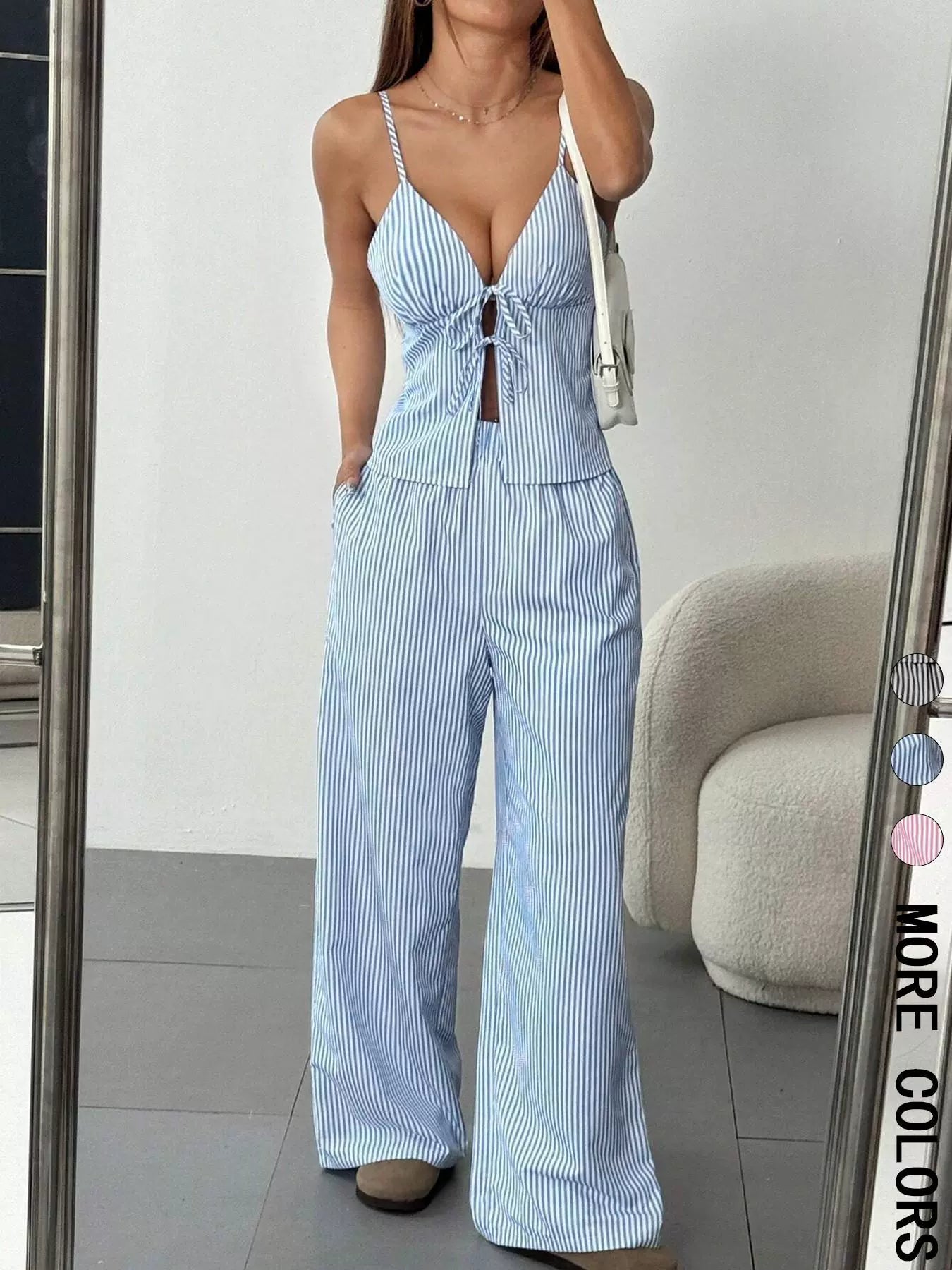 Laura | Gestreiftes 2-teiliges Set