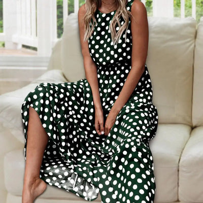 Capri Punkte Maxikleid