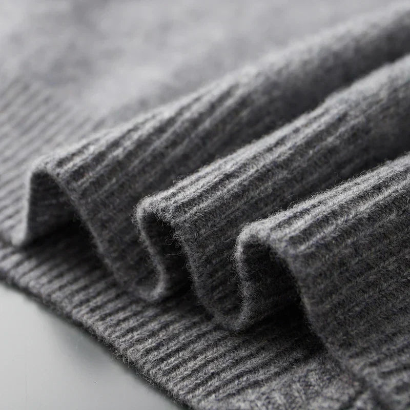 Weston | Herren Strickjacke mit Reißverschluss | Minimalistischer Stil mit Stehkragen