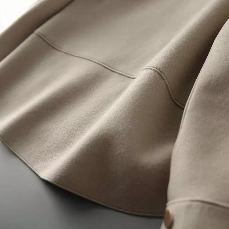 Michaela | Damen Baumwoll Jacke mit Reverskragen, Knöpfen & Zeitlosem Chic im Loose Fit