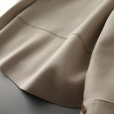 Michaela | Damen Baumwoll Jacke mit Reverskragen, Knöpfen & Zeitlosem Chic im Loose Fit