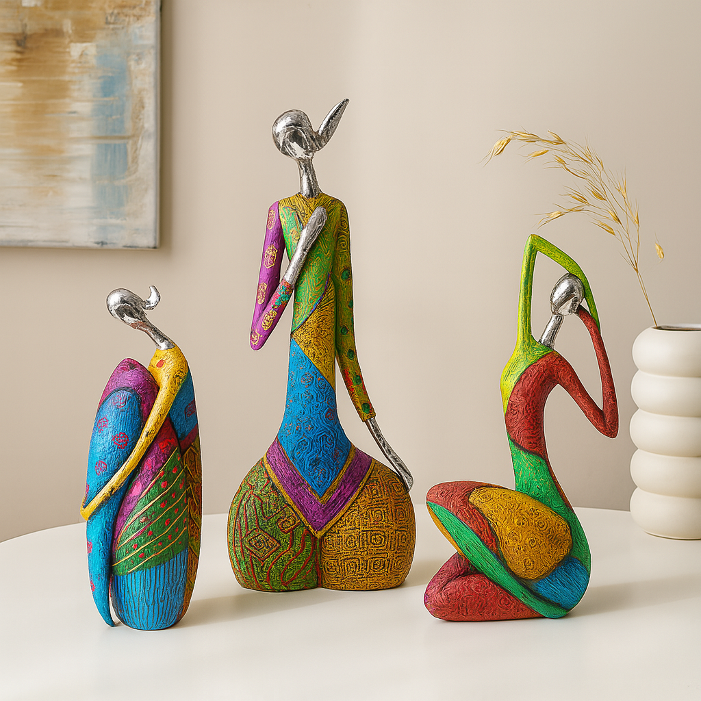 Bunte abstrakte Frauenkunst