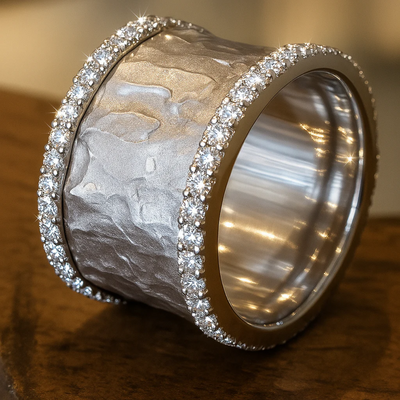 Lina™ | Damen Vintage Silber Zirkonia Ring