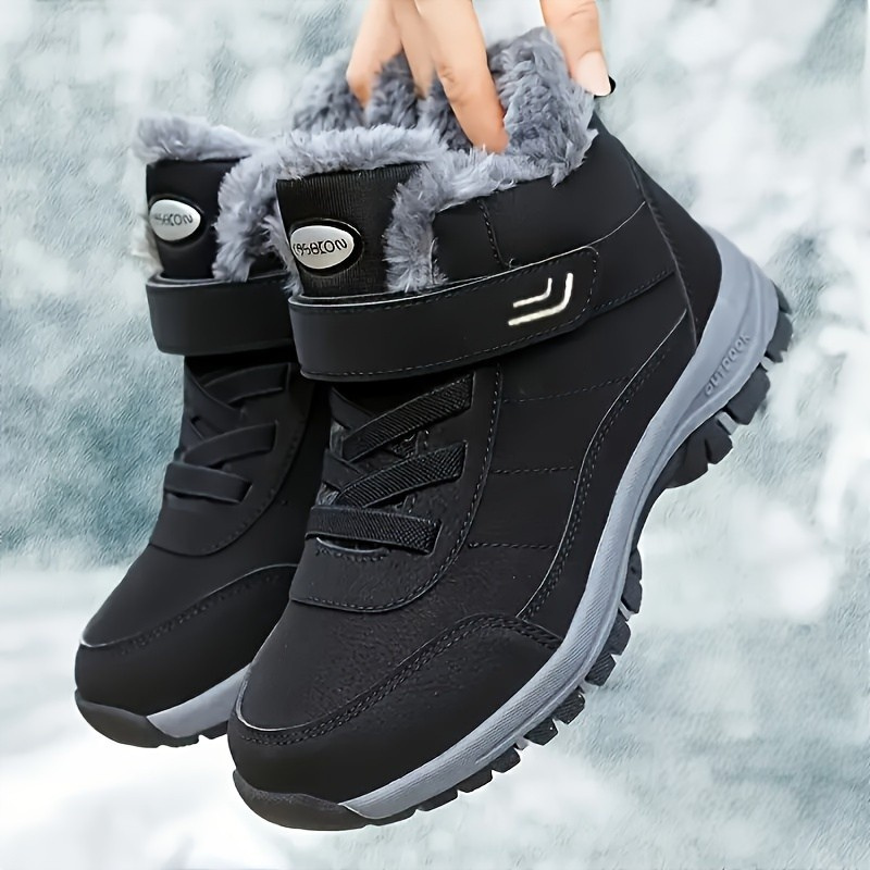 Sabina | Unisex Winterstiefel Knöchelhoch mit Riemenverschluss & Warmem Innenfutter