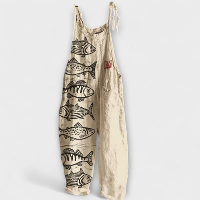 Felicity – Vintage-Jumpsuit mit Blumenmuster