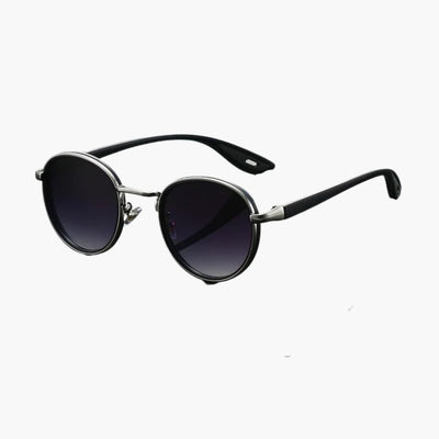 Damen Sonnenbrille mit rundem Metallrahmen und UV400 Schutz