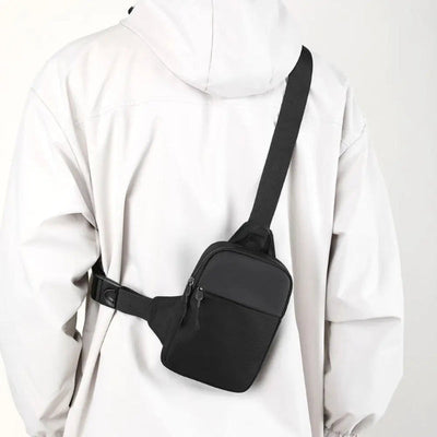 Wasserabweisende Canvas-Umhängetasche – Praktische Crossbody-Tasche für Herren zum Reisen und Wandern, kompakt und mit verstellbarem Tragegurt