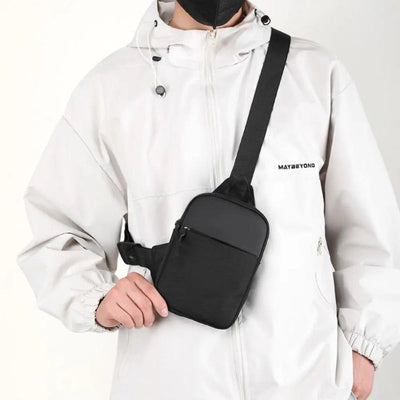 Wasserabweisende Canvas-Umhängetasche – Praktische Crossbody-Tasche für Herren zum Reisen und Wandern, kompakt und mit verstellbarem Tragegurt
