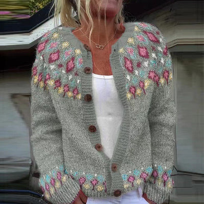 Jette | Vintage Isländische Strickjacke