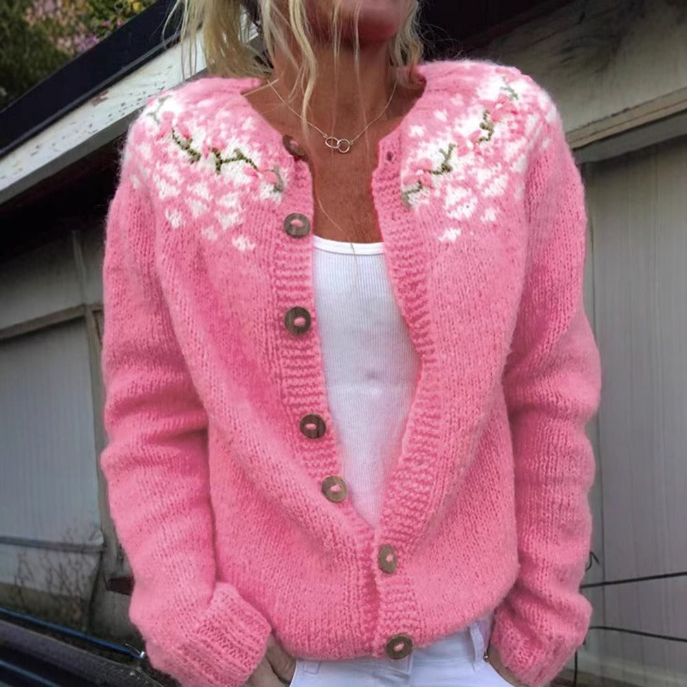 Michelle | Vintage Isländische Strickjacke