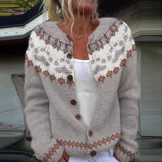 Karlotta | Vintage Isländische Strickjacke