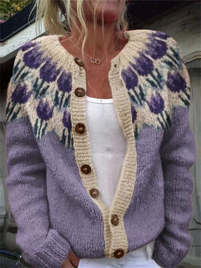 Matilda | Vintage Isländische Strickjacke