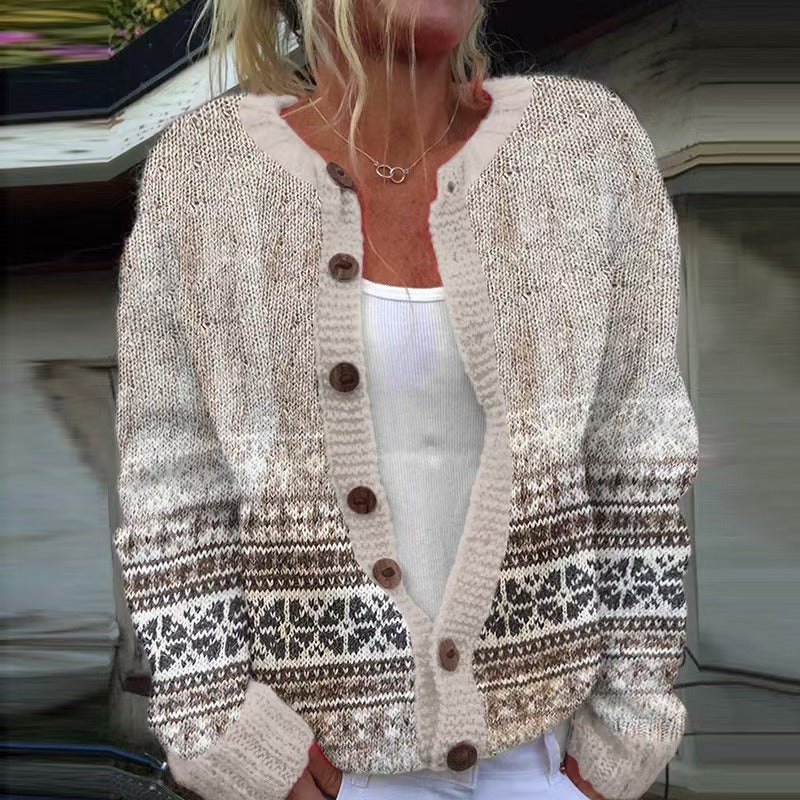 Lotte | Vintage Isländische Strickjacke