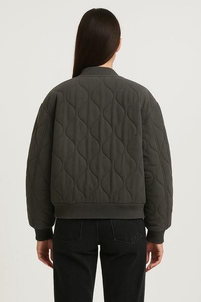 Oversized Damen Bomberjacke – Übergangsjacke mit Reißverschluss