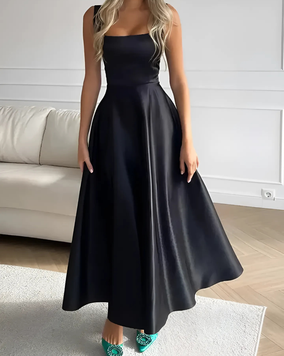 Damen Ärmelloses Maxi Kleid Mit Eleganter Silhouette