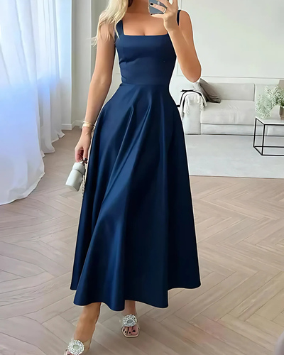 Damen Ärmelloses Maxi Kleid Mit Eleganter Silhouette